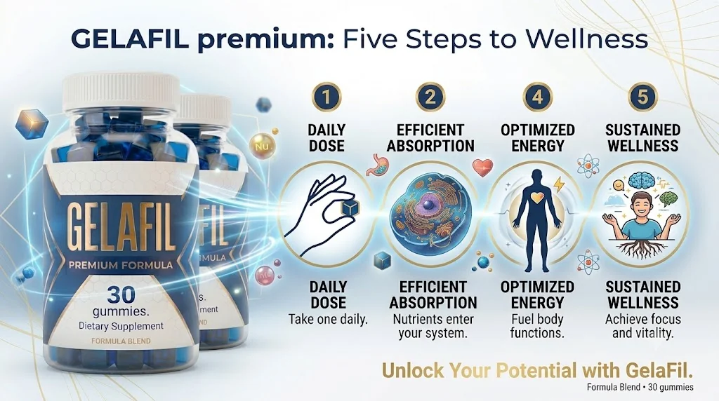 Gelafil five steps illustration